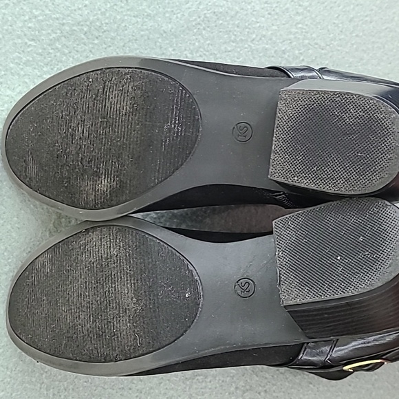 KAREN SCOTT Black Strap Detail Ankle Boots - Size 9.5M - Picture 10 of 12